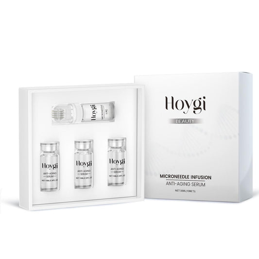 SET SÉRUM ANTIEDAD CON MICROAGUJAS 3X10ML. HOYGI®